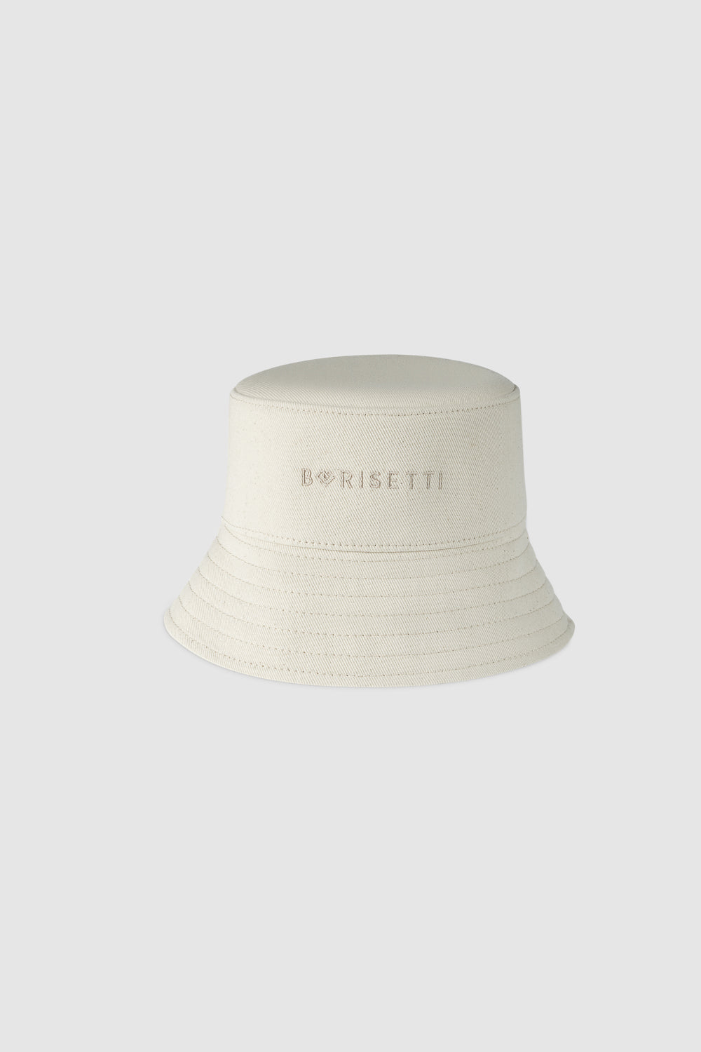 Denim beige bucket hat