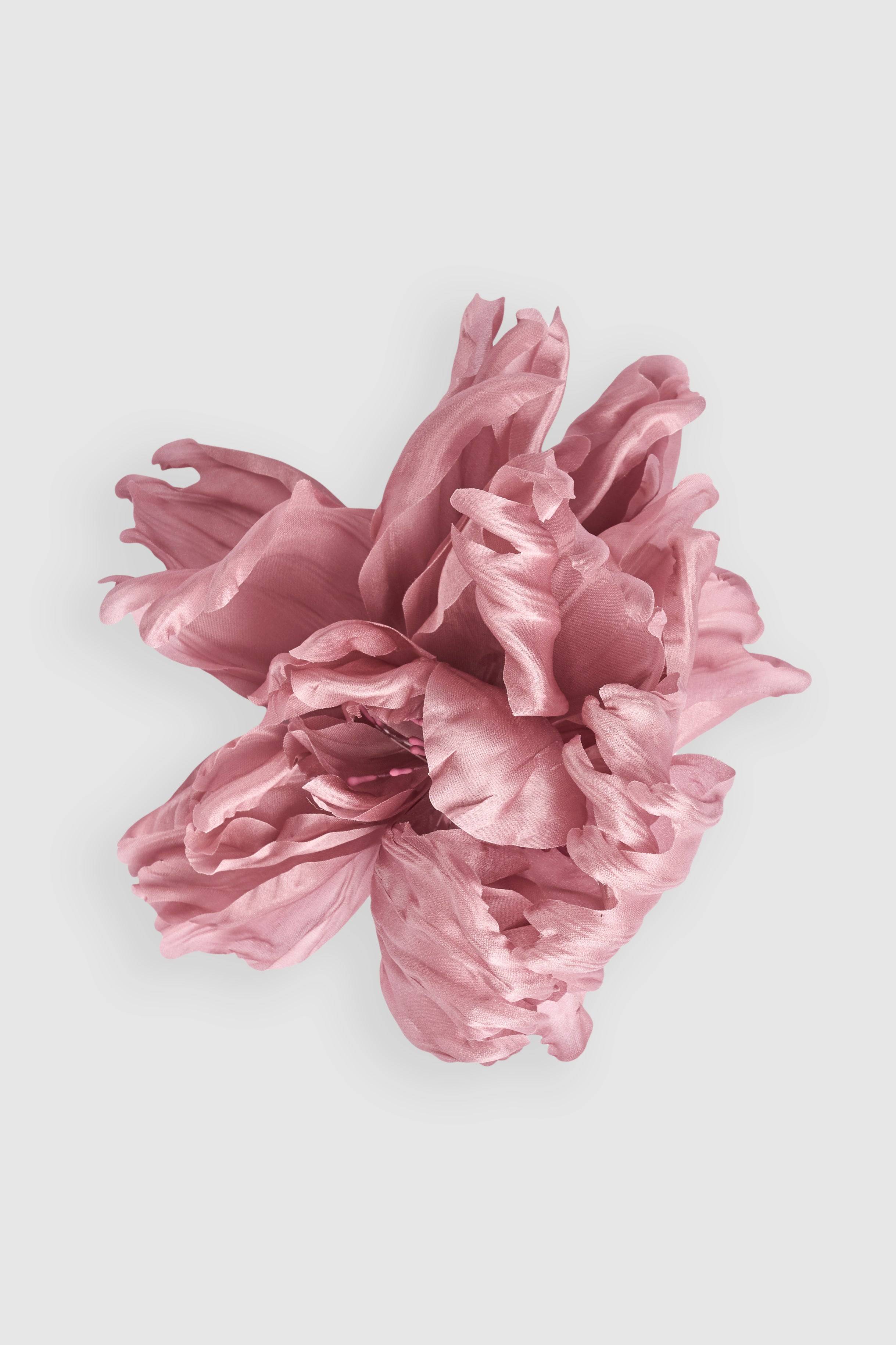 Borisetti Rouge Silk Peony Brooch, a handcrafted floral accessory with delicate silk petals for an elegant touch. Shop online and save 10% today.