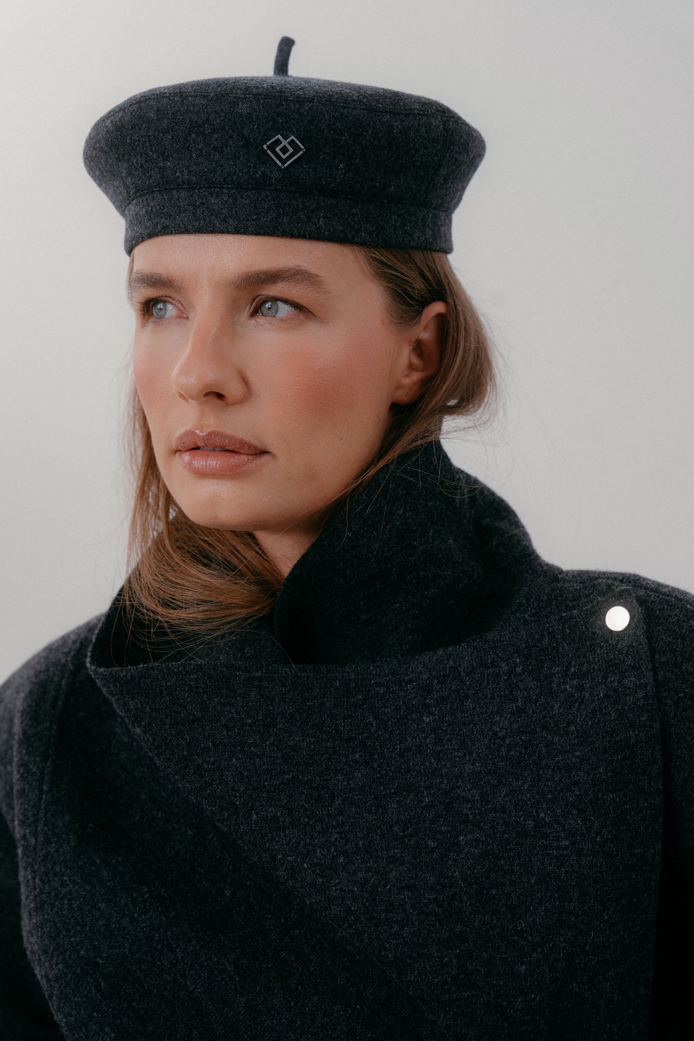 Shop Wool dark grey beret Online | Up to 10% Off Now